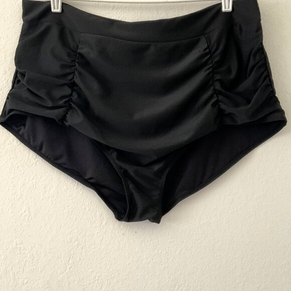 NEW DANIFY PLUS HIGH WAISTED RUCHED SWIMSUIT BOTTOMS - Picture 3 of 10